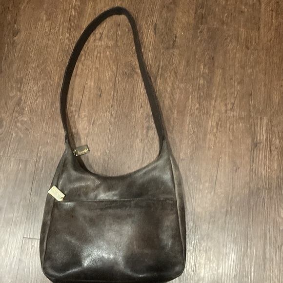 Tignanello,  Elliott Lucca , Beaure Handbags - Tignanello leather  brown  handbag handle purse leather front pocket